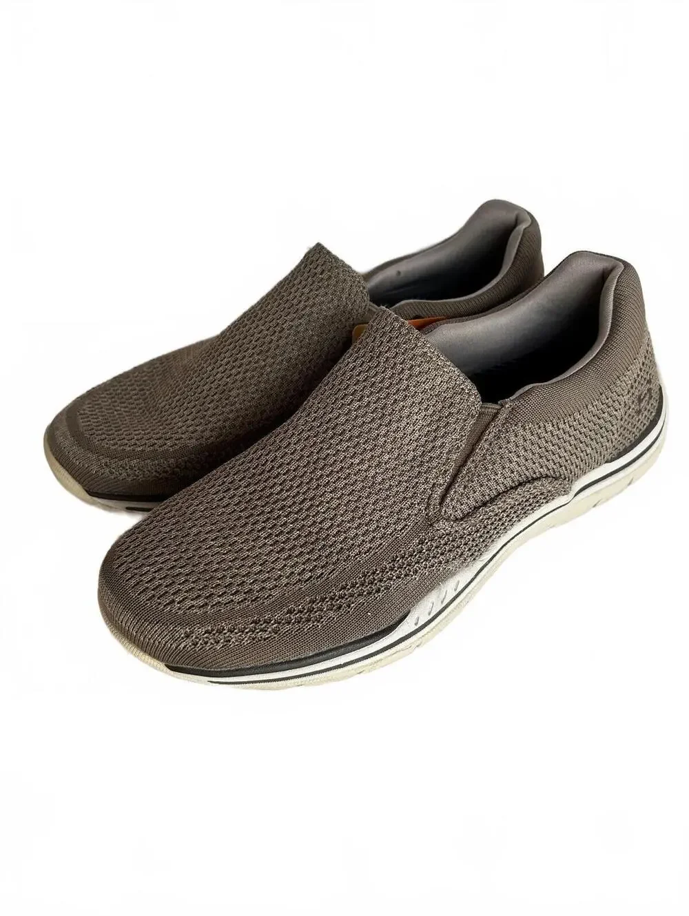 Skechers Expected Gomel Taupe Grey Slip On Men's Size 8 NWT